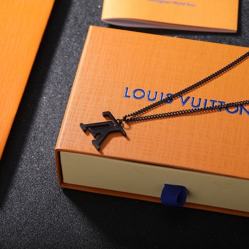 316 Stainless Steel LV Necklace LVXL014B