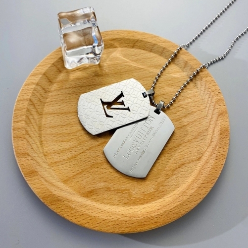 316 Stainless Steel LV Necklace LVXL007S