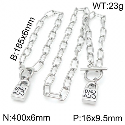 Stainless Steel uno de 50 Jewelry Set UNF302-22S