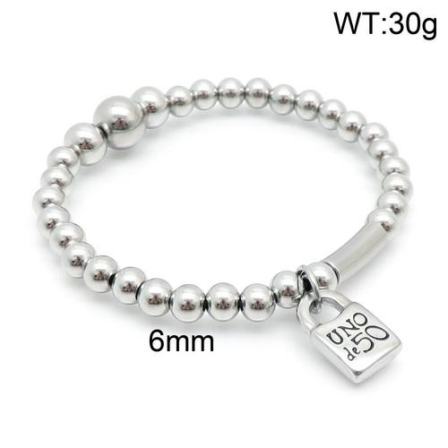 Stainless Steel uno de 50 Bracelet UNF073-13B