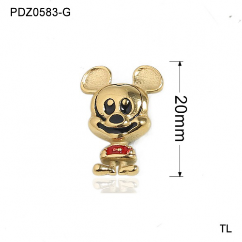 Stainless Steel Jewelry Charms PDZ0583-G