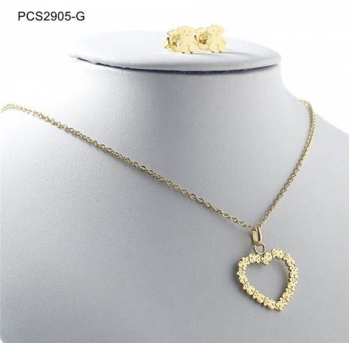 Stainless Steel Tou*s Jewelry Set TO010 (21)