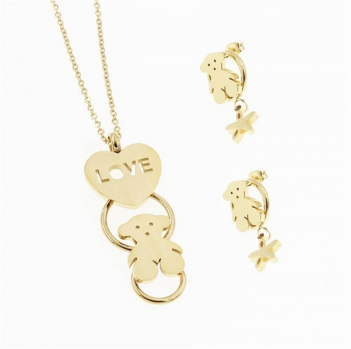 Stainless Steel Tou*s Jewelry Set ZA210512-TO0102