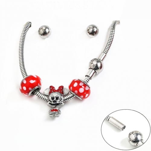 Stainless Steel Pandor*a Mickey Jewelry Set PDS8038-S