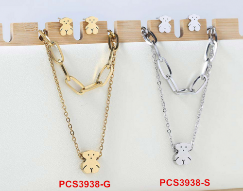 Stainless steel Tou*s Jewelry Set SN210514-PCS3938-G