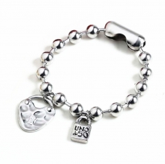 Stainless Steel Uno de 50 Bracelet UNB3128-S-8MM