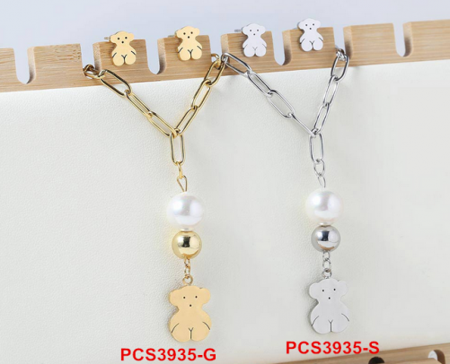 Stainless steel Tou*s Jewelry Set SN210514-PCS3935-G