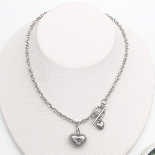 Stainless Steel Uno de 50 Necklace UNN015-S