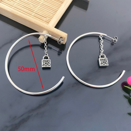 Stainless Steel Uno De 50 Earring UNE0012