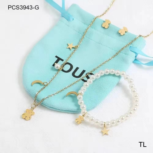 Stainless steel Tou*s Jewelry Set SN210529-PCS3943-G