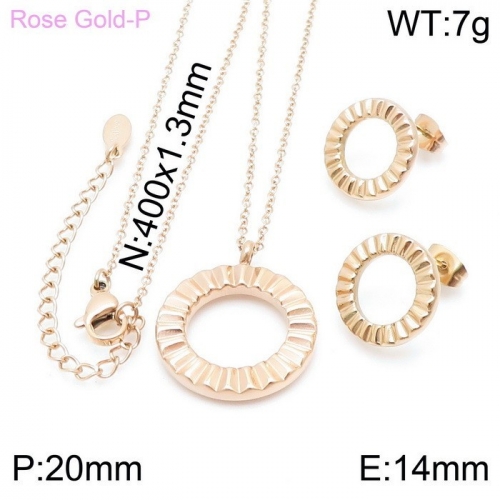 Stainless Steel Jewelry Set KS139353-15