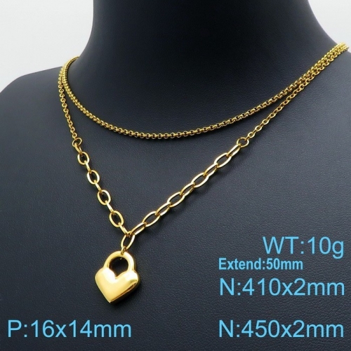 Stainless Steel Necklace KN119532-13