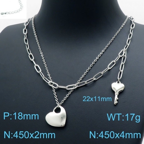 Stainless Steel Necklace KN119509-14