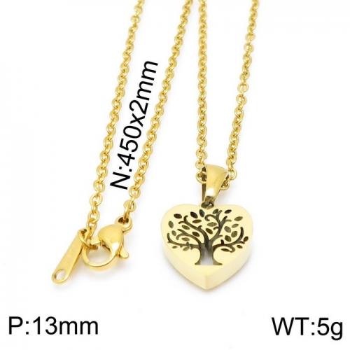 Stainless Steel Necklace KN197404-5