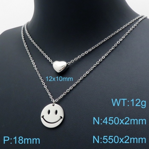 Stainless Steel Necklace KN119504-9