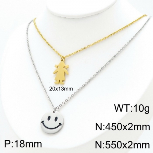 Stainless Steel Necklace KN119499-14