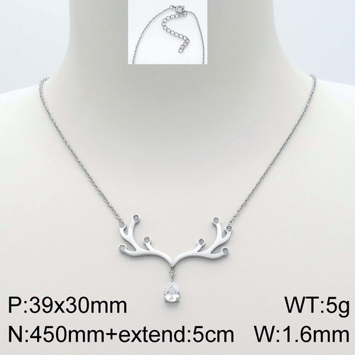 Stainless Steel Necklace KN112221-13