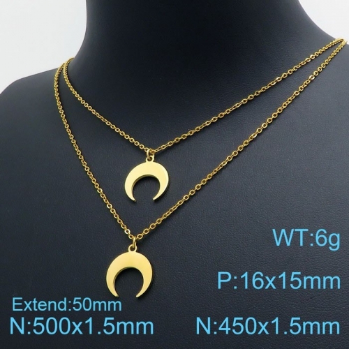 Stainless Steel Necklace KN119493-10