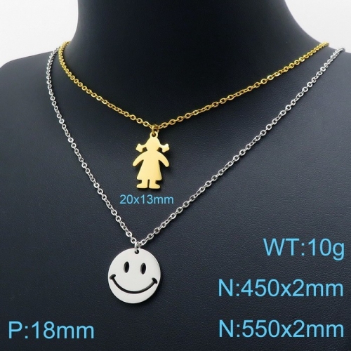 Stainless Steel Necklace KN119502-10