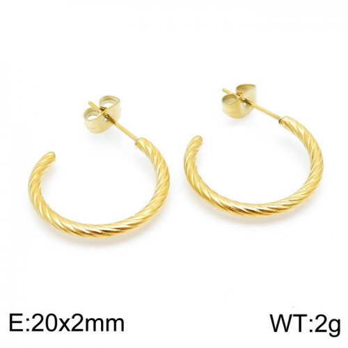 Stainless Steel Earring KE98610-6