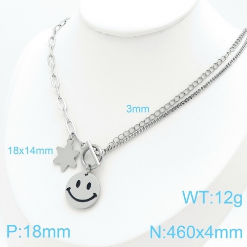 Stainless Steel Necklace KN119391-10