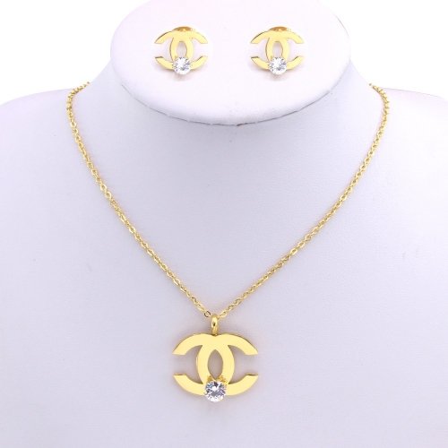 Stainless Steel Brand Jewelry Set TOS0120X