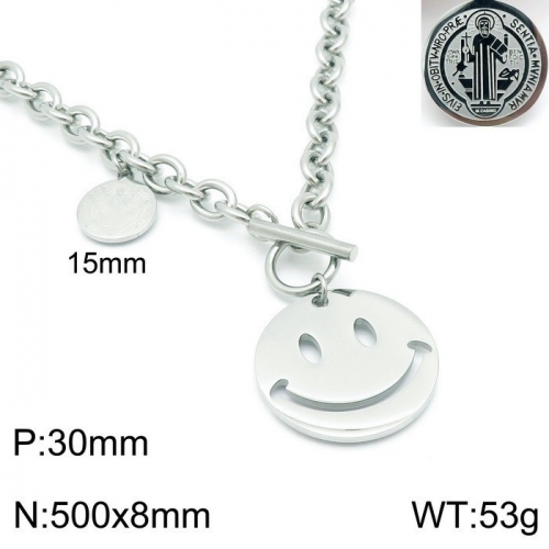 Stainless Steel Necklace KN119356-12