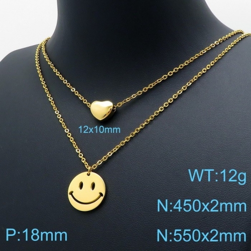 Stainless Steel Necklace KN119503-14