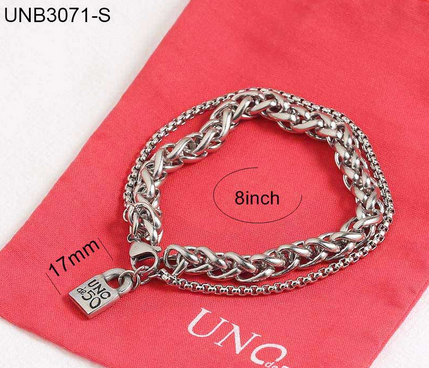 Stainless Steel Uno De 50 Bracelet UNB3071-S