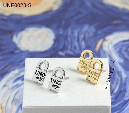 Stainless Steel Uno De 50 Earring UNE0023-G