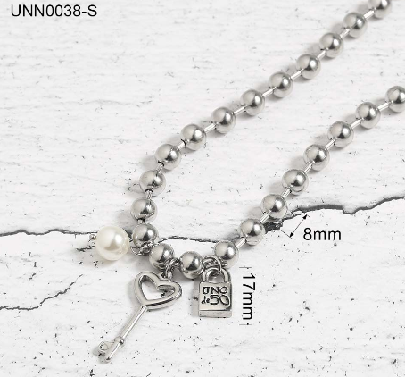 Stainless Steel Uno De 50 Necklace UNN0038