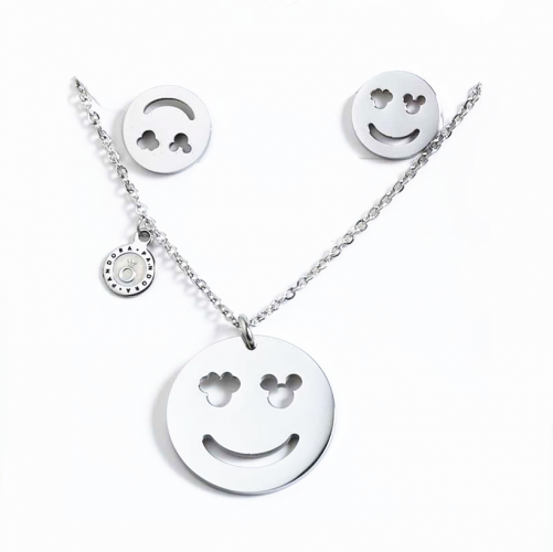 Stainless Steel Disne*y
 Pandor*a Jewelry Set PDS0355-S