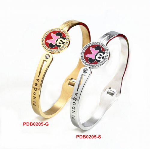 Stainless Steel Disne*y 
Pandor*a Bangle PDB0205-G