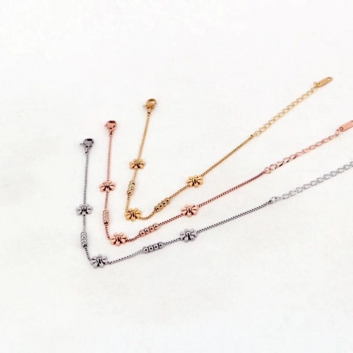 Stainless Steel Anklet A0021-Rose Gold