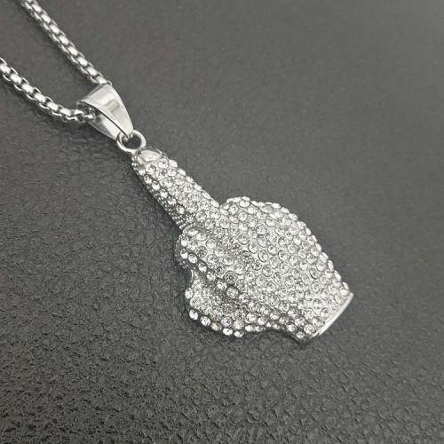 Stainless Steel Necklace with 50cm chain QD84026-20 (2)