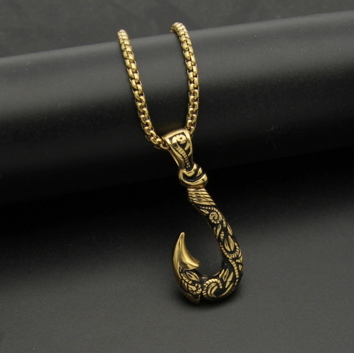 Stainless Steel Necklace with 50cm chain DZ775-15 (2)