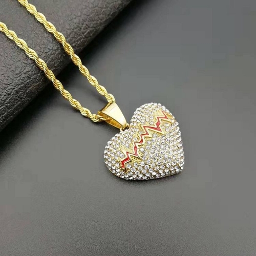 Stainless Steel Necklace with 50cm chain QD86047-22 (2)