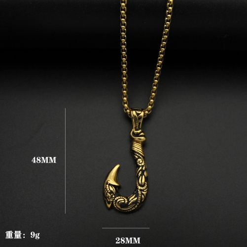 Stainless Steel Necklace with 50cm chain DZ775-15 (1)