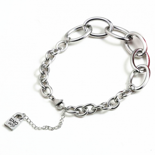 Stainless Steel Uno de 50 Bracelet  UNB3104-S