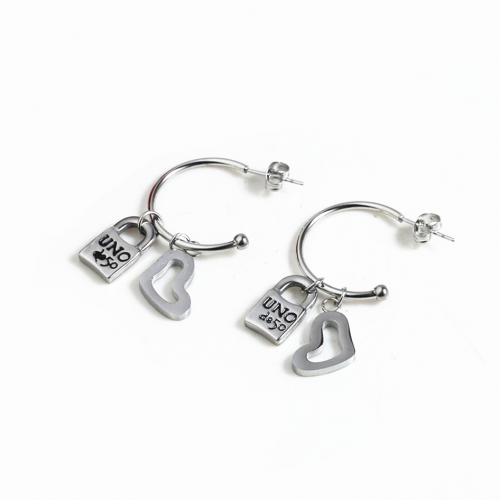 Stainless Steel Uno de 50 Earring UNE0059-S