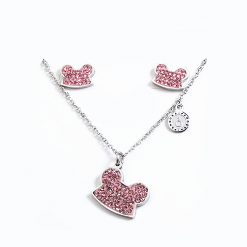 Stainless Steel Pandor*a Jewelry Set PDS0362-S-P