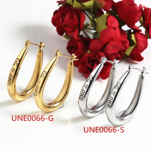 Stainless Steel Uno de 50 Earring UNE0066-G