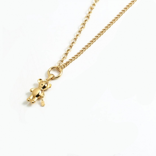 Stainless Steel Tou*s Necklace PCN8166-G