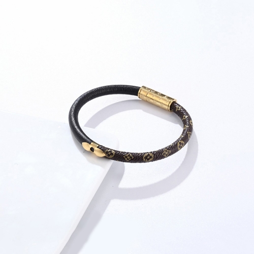 316 Stainless Steel LV Bangle  LVSS043-19cm (1)