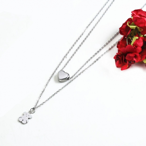 Stainless Steel Tou*s Necklace PCN2259-S