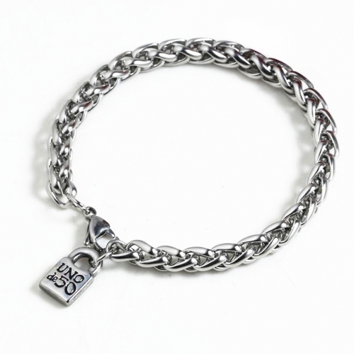 Stainless Steel Uno de 50 Bracelet UNB3136-S