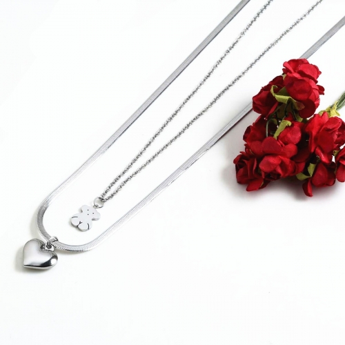 Stainless Steel Tou*s Necklace PCN2260-S