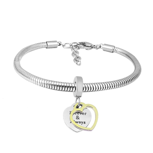 Stainless Steel Similar Pandor*a Bracelet TB025