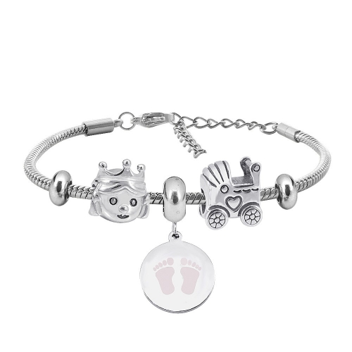 Stainless Steel Similar Pandor*a Bracelet PEL139