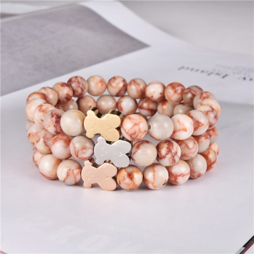 Stainless Steel  3pcs Tou*s Bracelet  YSB0033 (5)